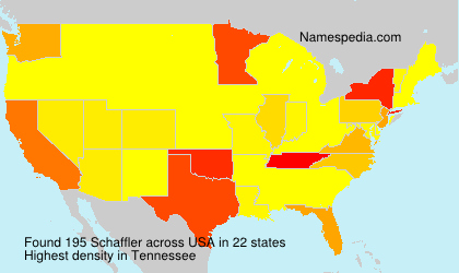 Surname Schaffler in USA