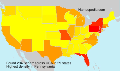 Surname Scharr in USA