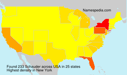 Surname Schauder in USA
