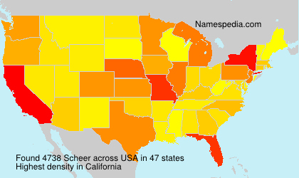 Surname Scheer in USA