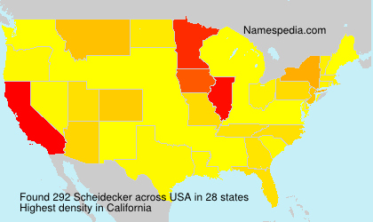 Surname Scheidecker in USA