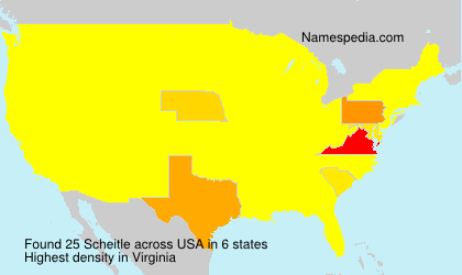Surname Scheitle in USA