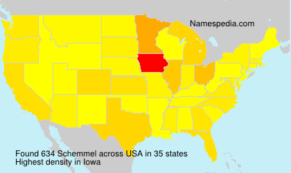 Surname Schemmel in USA