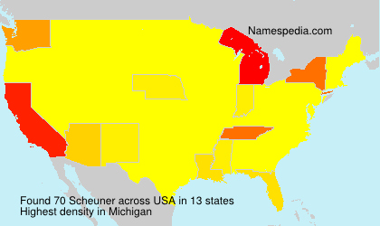 Surname Scheuner in USA