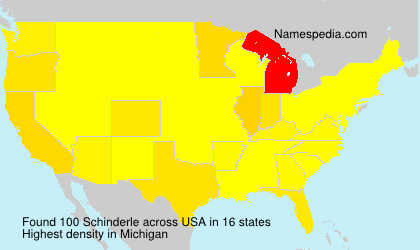 Surname Schinderle in USA