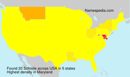 Surname Schlaile in USA