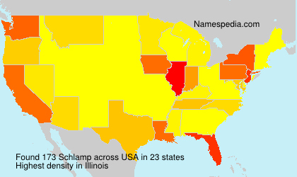 Surname Schlamp in USA