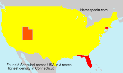 Surname Schnubel in USA