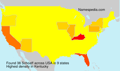 Surname Schoaff in USA