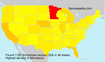 Surname Schommer in USA