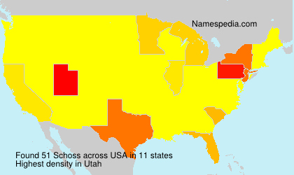 Surname Schoss in USA