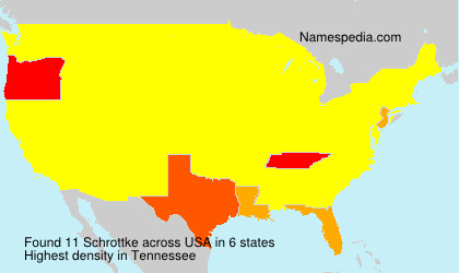 Surname Schrottke in USA