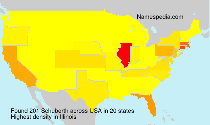 Surname Schuberth in USA