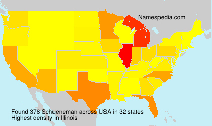 Surname Schueneman in USA