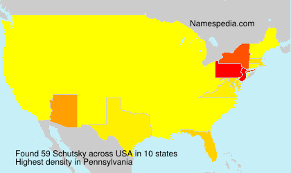 Surname Schutsky in USA