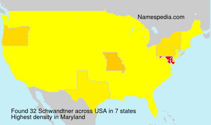 Surname Schwandtner in USA