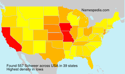 Surname Schweer in USA