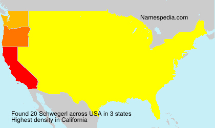 Surname Schwegerl in USA