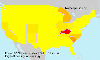 Surname Schweri in USA