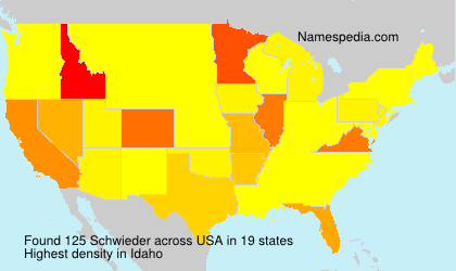 Surname Schwieder in USA