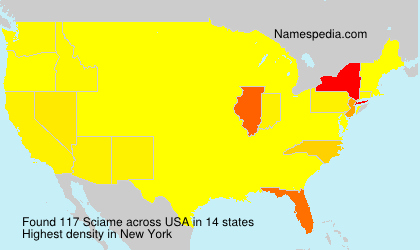 Surname Sciame in USA