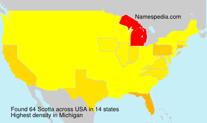 Surname Scotta in USA