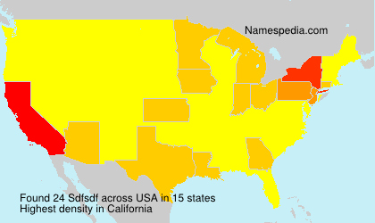 Surname Sdfsdf in USA