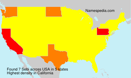 Surname Sebi in USA