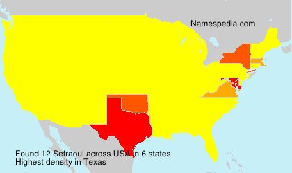 Surname Sefraoui in USA