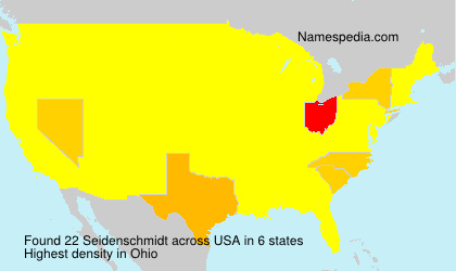 Surname Seidenschmidt in USA