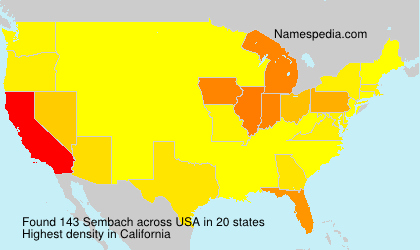 Surname Sembach in USA