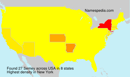 Surname Semey in USA