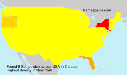 Surname Sempowich in USA