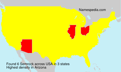 Surname Semrock in USA