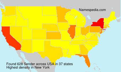 Surname Sender in USA