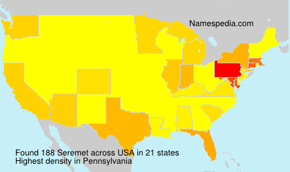 Surname Seremet in USA