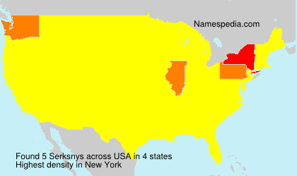 Surname Serksnys in USA