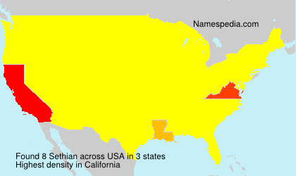 Surname Sethian in USA