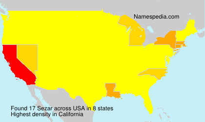 Surname Sezar in USA
