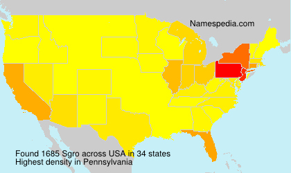 Surname Sgro in USA