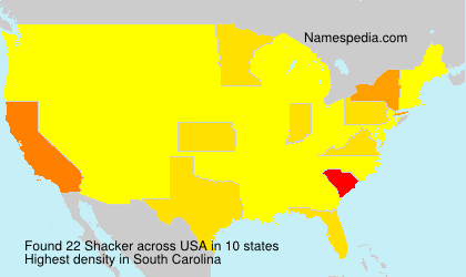 Surname Shacker in USA