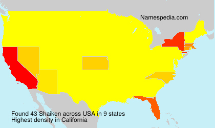 Surname Shaiken in USA