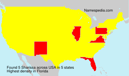 Surname Sharissa in USA
