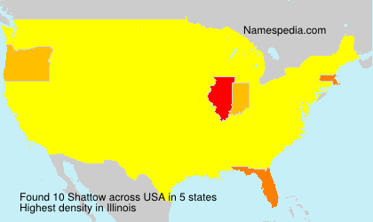 Surname Shattow in USA