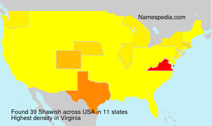 Surname Shawish in USA