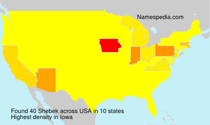 Surname Shebek in USA