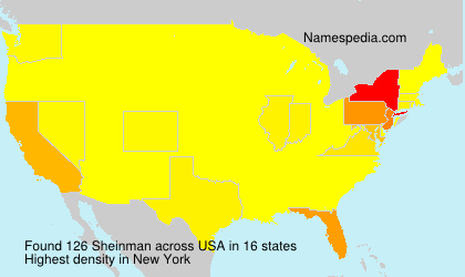 Surname Sheinman in USA