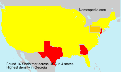 Surname Shelhimer in USA