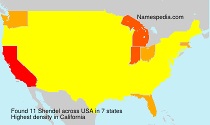 Surname Shendel in USA