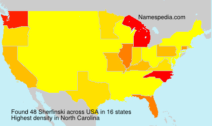 Surname Sherfinski in USA